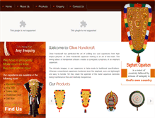 Tablet Screenshot of olivehandicraft.com